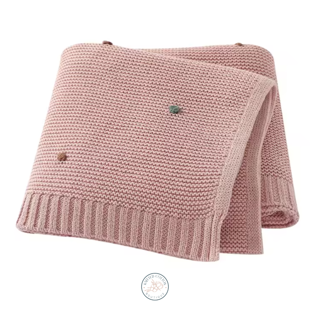 Cotton Knit Baby Blanket – Timeless Comfort for Little Ones